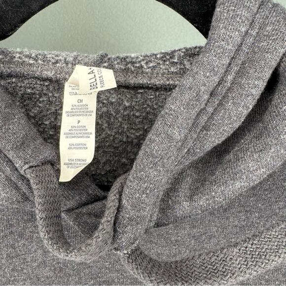 Gypsy Vodka Womens‎ Gray Cropped Hoodie Pullover Long Sleeve Graphic - Picture 4 of 4